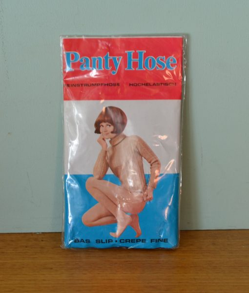 Vintage retro 60s unused Honey colour stockings made in France