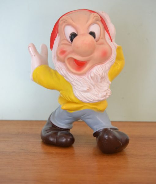 Vintage Walt Disney productions plastic squeeze toy Snow white & the 7 dwarfs