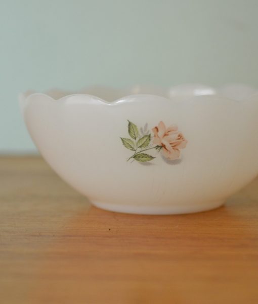 Vintage Acropal small bowl milk glass france
