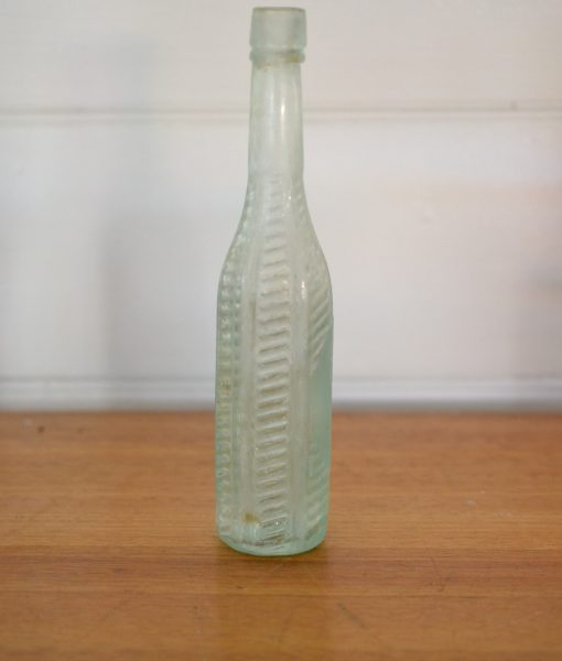 Antique green glass bottle