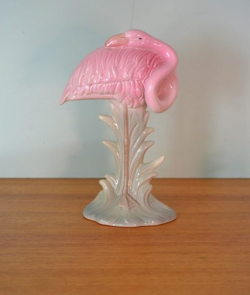 Vintage pink Ceramic  flamingo's Japan figurines statue rare