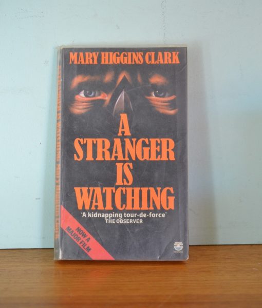 Vintage book Mary Higgins Clark A stranger is watching paper back 1982