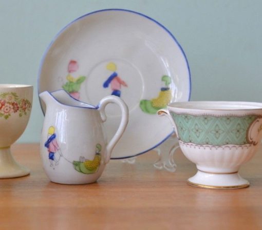 Vintage Royal Doulton, Japan, saucer, jug, egg cup YLBT15