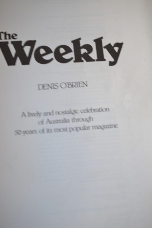 Vintage Book THE WEEKLY