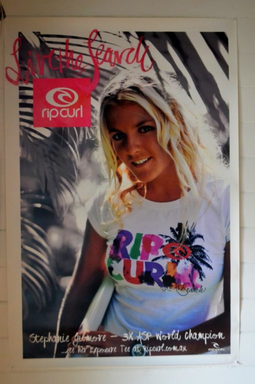 Huge Rip Curl shop advertising display double sided poster 100 cm w x 150 cm H