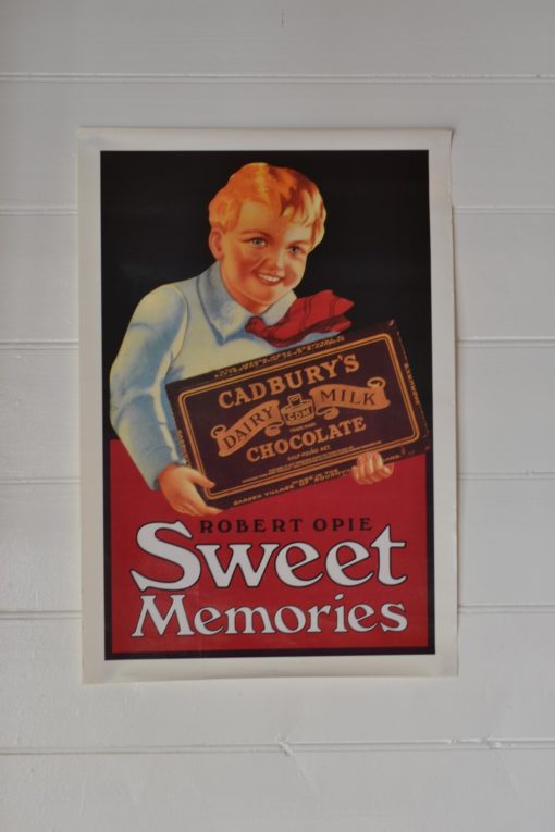 Vintage replica cadbury chocolate advertising print