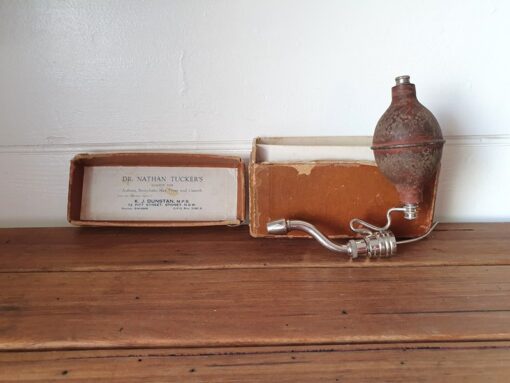 Antique Medical device 1889 Dr Nathan Tucker's asthma inhaler LWT6