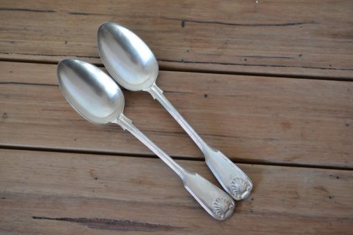 Vintage 2 x  Large spoons Spoons H&J EPNS A1 lot9