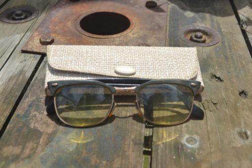 Vintage Reading glasses Spectacles 1960's Black rim white case YLBT2
