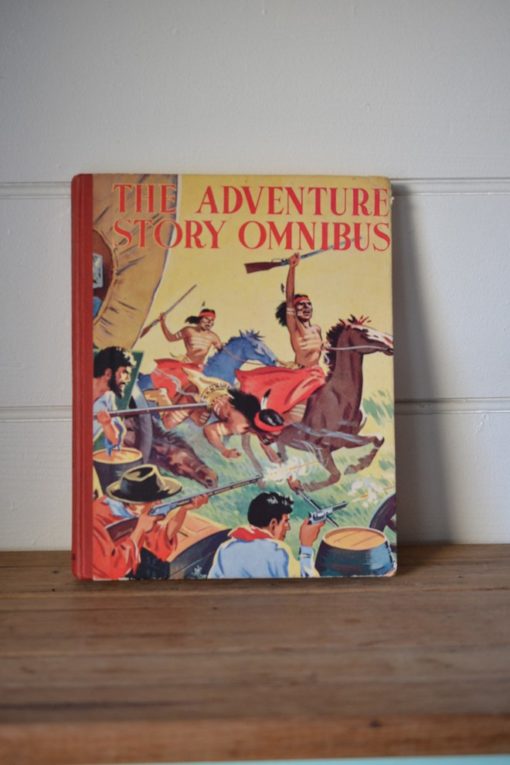 The adventure story omnibus collins 1950s vintage childrens book hard cover
