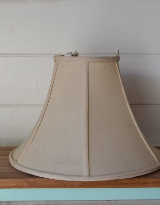 Vintage  cream / fawn   lamp shade for light