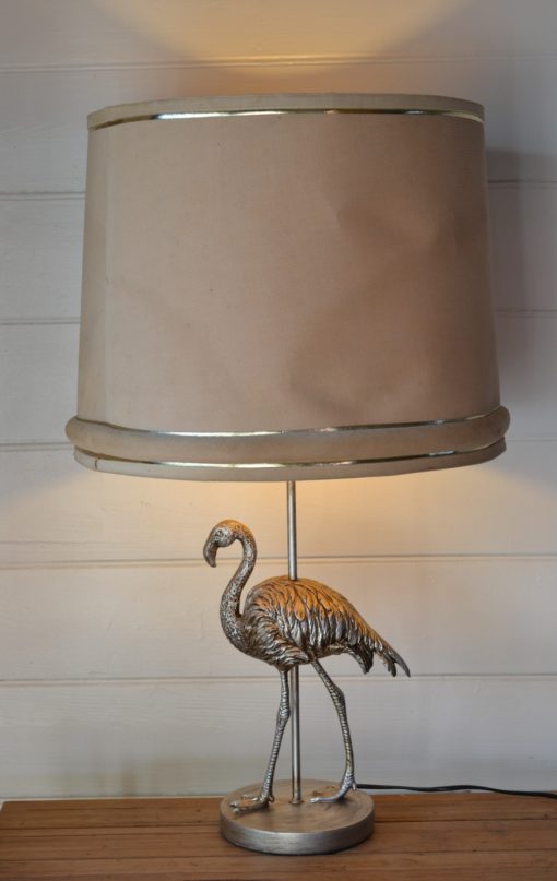 Vintage beige corduroy lamp shade only for light :Lamp Base NOT included