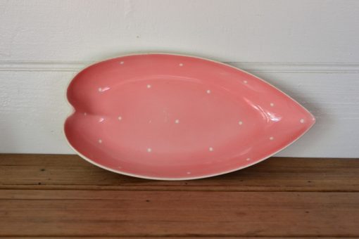 Vintage Royal Winton pink polkadot bowl serving dish