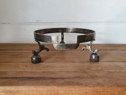 Vintage epns hot plate stand silver plated OT3