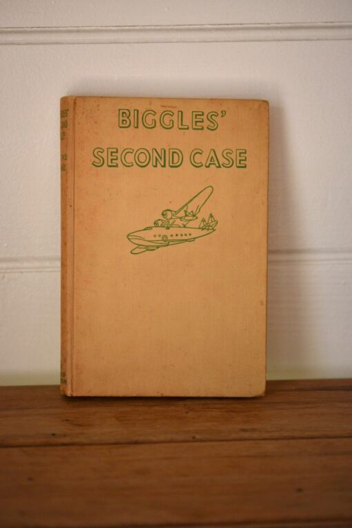 Vintage Childrens book  Biggles Second Case W.E Jonhs 1948 1st edition
