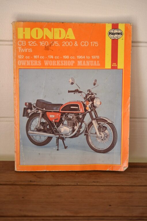 Vintage Honda motorbike Manual  CB 125, 160 175 200 CD 175 1964 to 1978