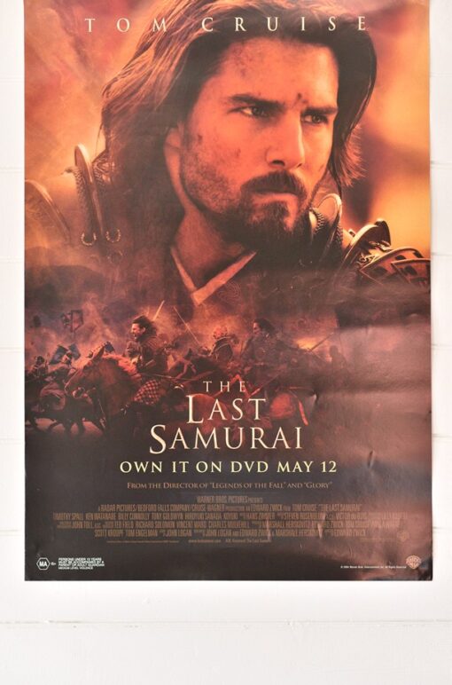Vintage original Movie poster The Last samurai 2004 Warner Bros  Australia