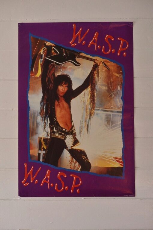 Vintage 1987 Music Poster W.A.S.P