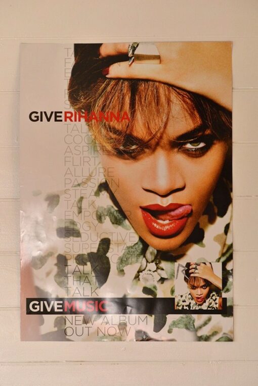 usic poster Rihanna double sided promo   LMFAO Give music 2011