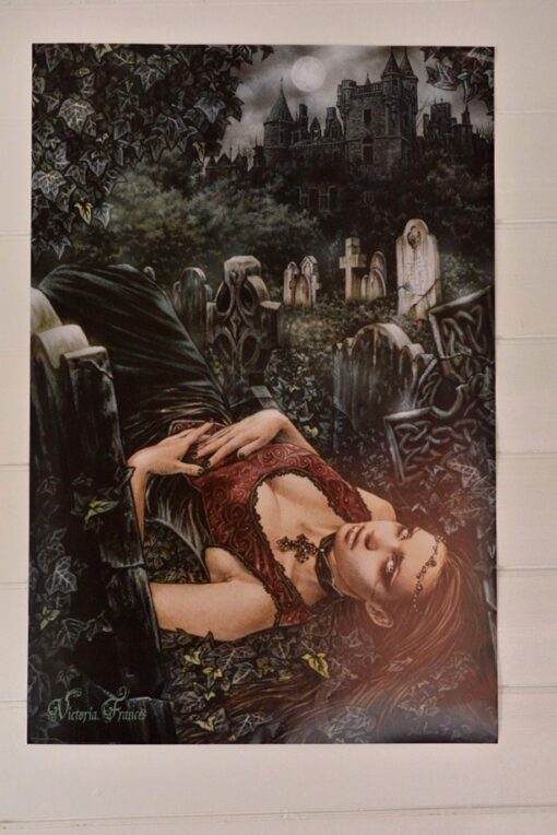Gothic Poster   Goth girl Victoria Francis Pyrimid posters U.K printing 2005