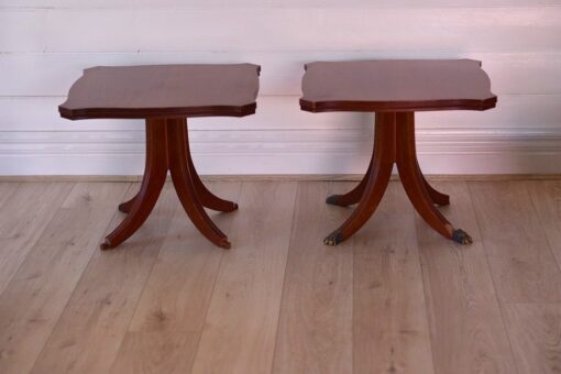 Vintage T. H Brown 2 x side tables (damaged)