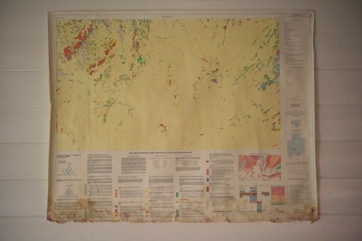 Original Vintage map 1984 Pinnacles NSW 7133-I-N Geological Survey of NSW