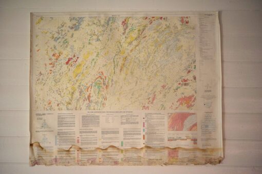 Original Vintage map 1984  Broken Hill NSW 7134-II-S Geological Survey of NSW