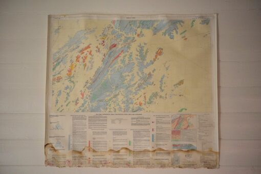 Original Vintage map 1984  Mount Gipps NSW 7234-III-S Geological Survey of NSW