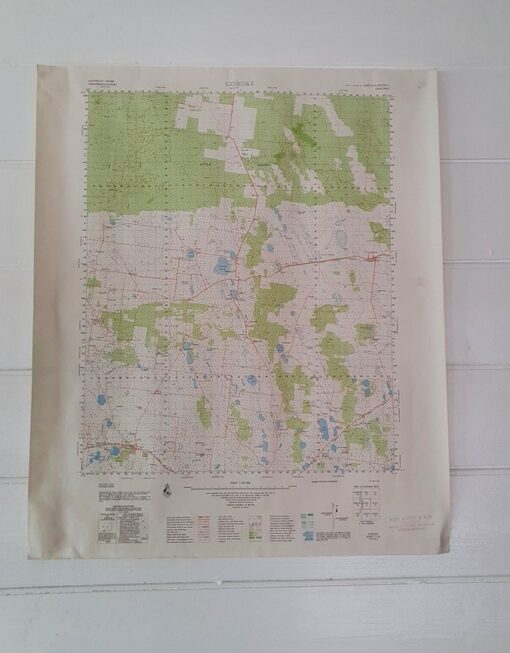 Original Vintage map 1979  Goroke topographic Royal Aust Survey Corps
