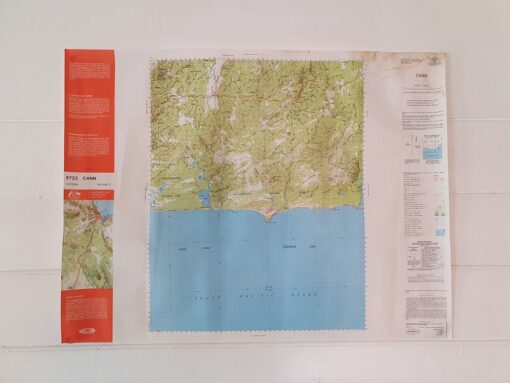 Original Vintage map 1982 Cann topographic Sheet 8722 Ed 2