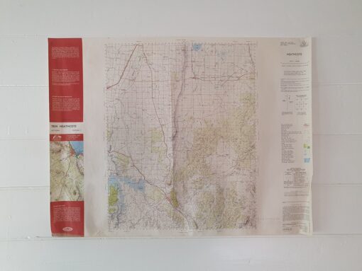 Original Vintage map 1981 Heathcote topographic Royal Aust Survey Corps
