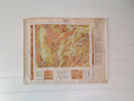 Original Vintage map Orroroo 1968 Geological 1st Ed topographic