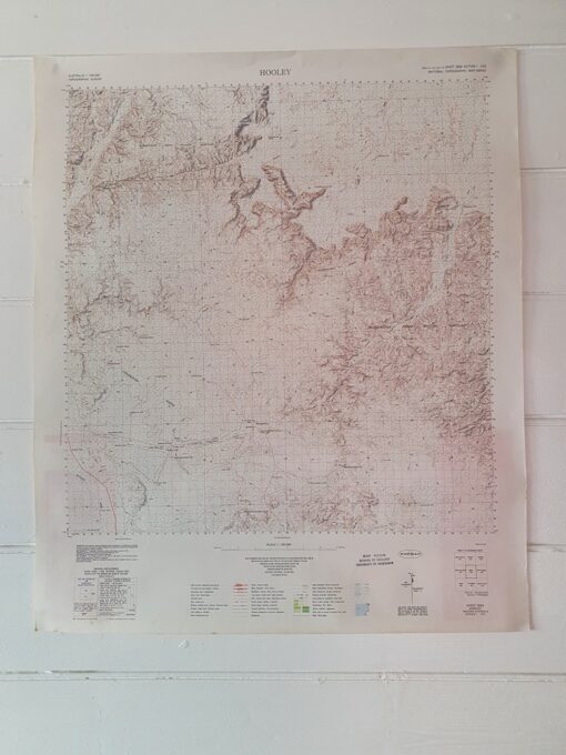 Original Vintage map 1977 Hooley topographic WA