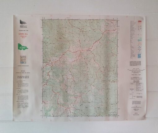 Original Vintage map Lavers Hill 1989 Geological 1st Ed Topographic