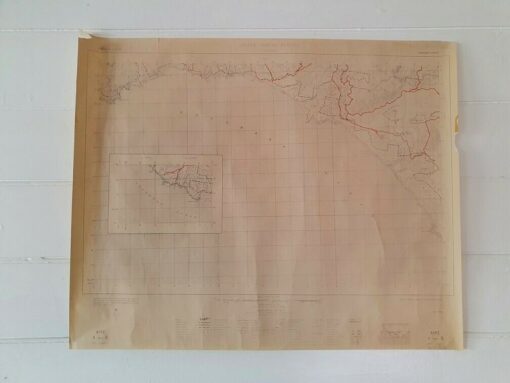 Original Vintage map Aire Victoria 1952 Geological 1st Ed topographic Lot B MBT1