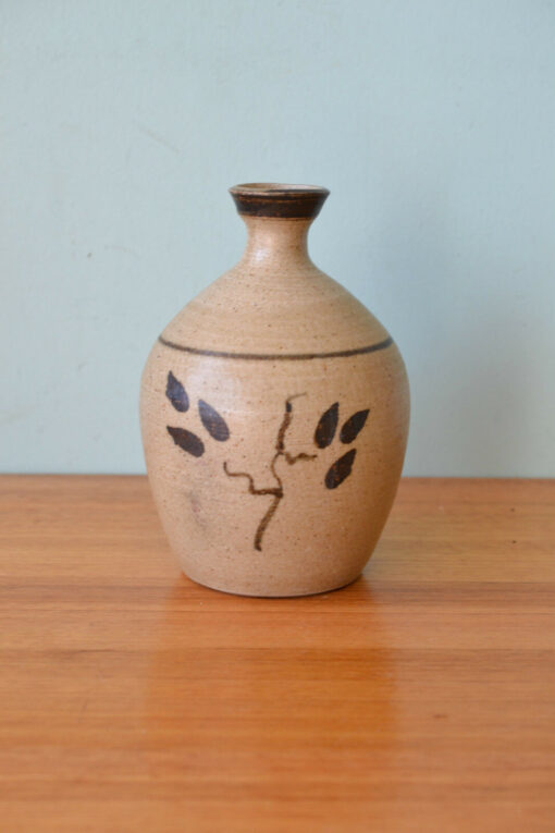 Vintage ceramic pot vase Australian pottery? stoneware BYLBT