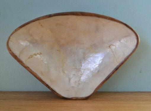 Vintage Serving dish ornate wood plate bowl Mother of pearl wooden bowl CPLWT