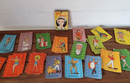 Vintage Old Maid 1950s playing cards (missing 2 cards)
