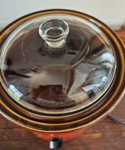 Alternative view of Vintage Monier Crock Pot Slow Cooker Orange Model 3150F Japan Tested Working 70s 🦩 CC3